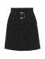 Джинсовая юбка из хлопка с высокой посадкой Max&Co  –  Общий вид