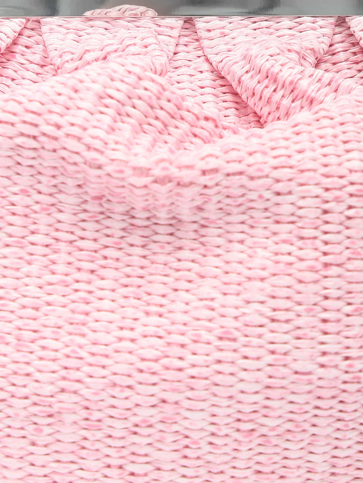 Сумка на защелке из фактурного материала Weekend Max Mara  –  Деталь  – Цвет:  Розовый