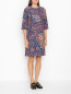 Платье-мини с узором пейсли Etro  –  МодельВерхНиз