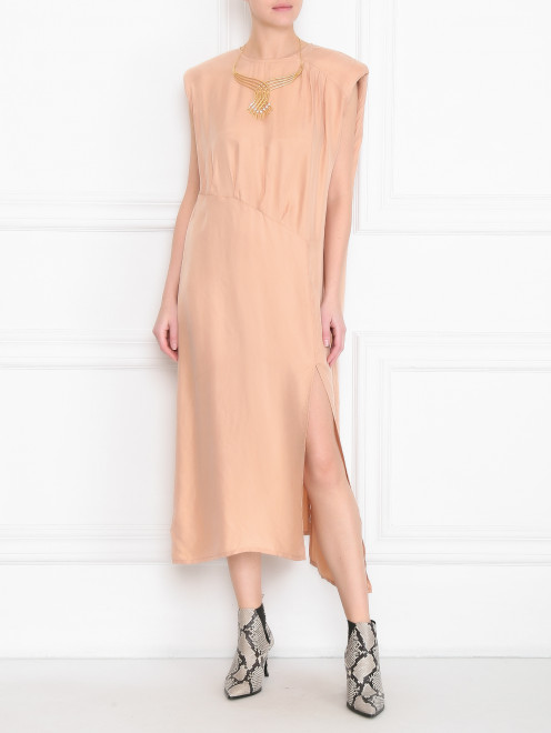 Колье из металла, декорированное кристаллами  Alberta Ferretti - МодельОбщийВид