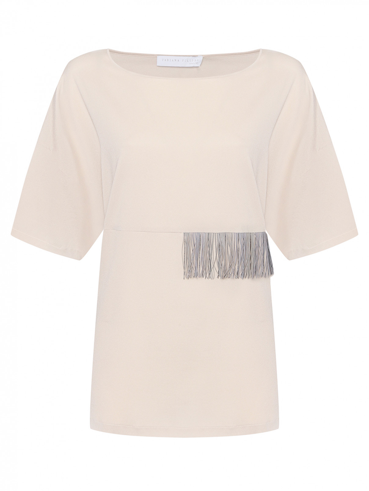 Блуза из шелка с бахромой Fabiana Filippi  –  Общий вид