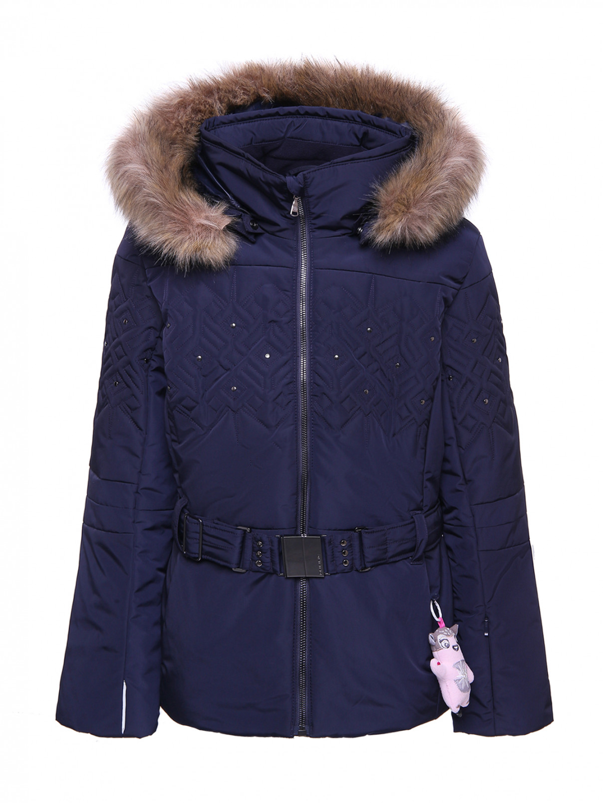 Горнолыжная куртка с поясом Poivre Blanc  –  Общий вид  – Цвет:  Синий