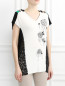 Блуза из смешанного хлопка с декором Antonio Marras  –  Модель Верх-Низ