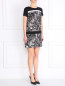 Платье из шелка с узором DKNY  –  Модель Общий вид