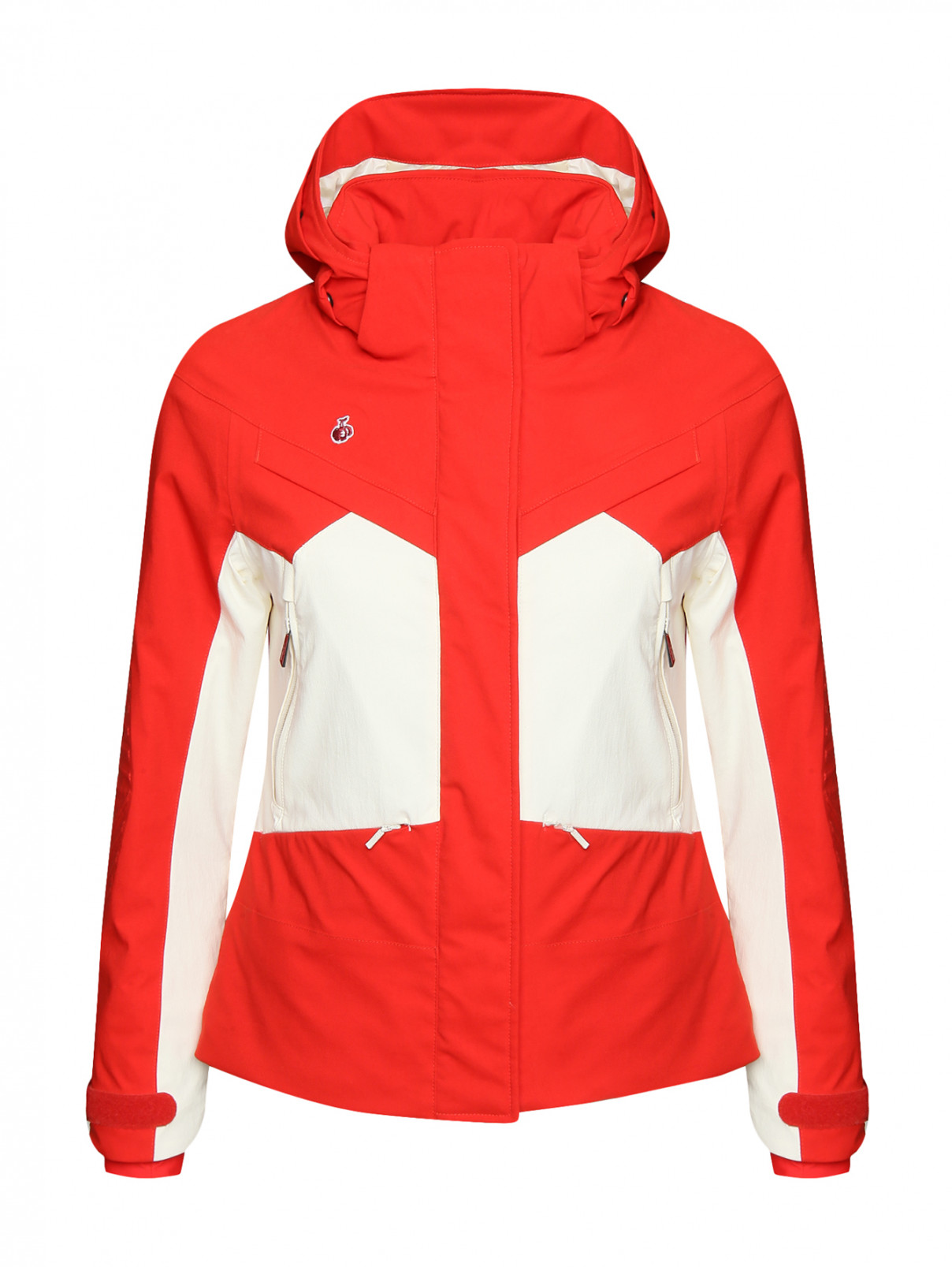 Куртка горнолыжная с капюшоном BOSCO  –  Общий вид  – Цвет:  Красный