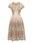 Платье из сетки с декором кружевом Daniela de Souza  –  Общий вид