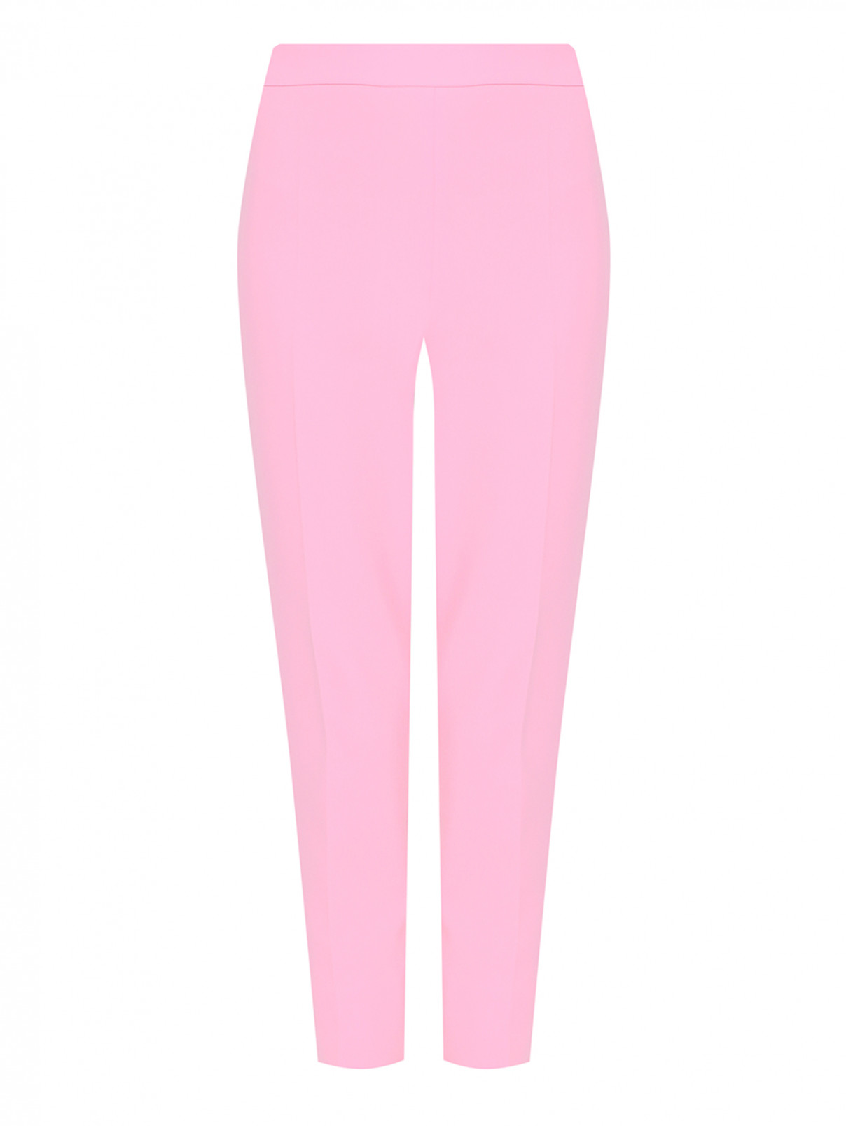 Укороченные брюки с разрезами Moschino Boutique  –  Общий вид  – Цвет:  Розовый