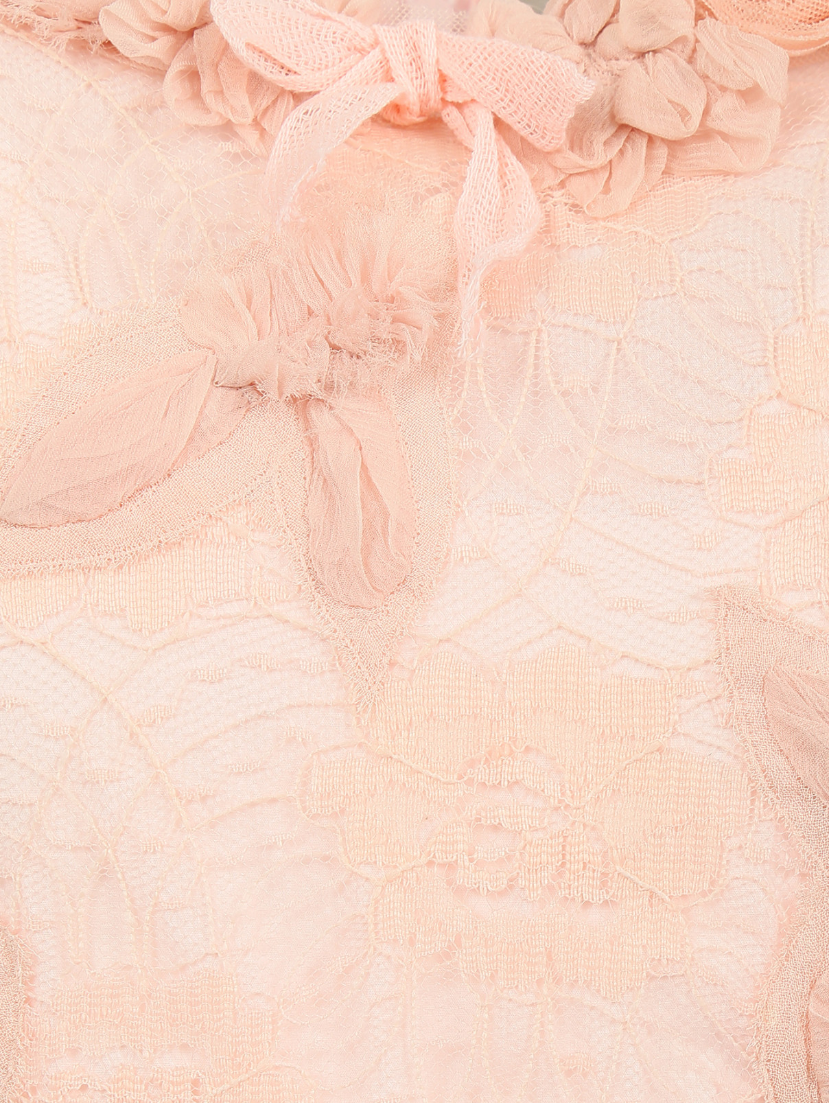 Кружевное платье расшитое цветами Quis Quis  –  Деталь  – Цвет:  Розовый