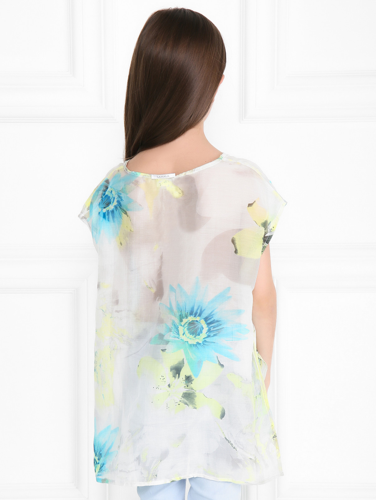Блуза с цветочным узором La Perla  –  МодельВерхНиз1  – Цвет:  Узор