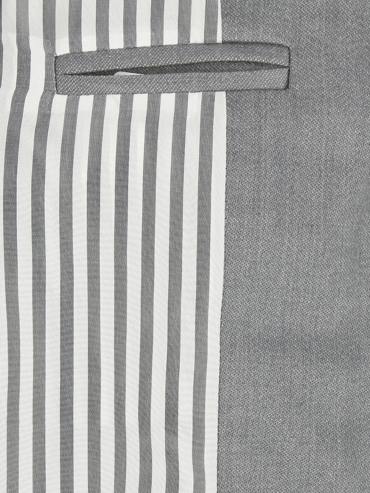 Пиджак с трикотажной спинкой Gaultier Junior  –  Деталь2  – Цвет:  Серый