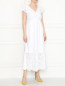 Платье-миди из хлопка с вышивкой Marina Rinaldi  –  МодельОбщийВид