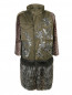 Пальто с декоративной аппликацией и меховой отделкой Antonio Marras  –  Общий вид