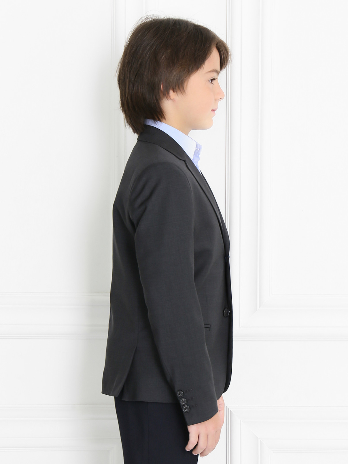 Классический пиджак из шерсти Dal Lago  –  Модель Верх-Низ2  – Цвет:  Серый