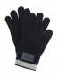 Перчатки из шерсти с контрастной обтачкой Armani Junior  –  Общий вид