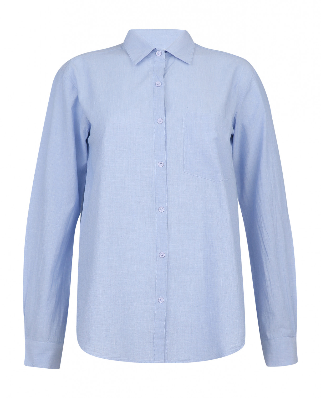 Рубашка из хлопка Swildens  –  Общий вид  – Цвет:  Синий