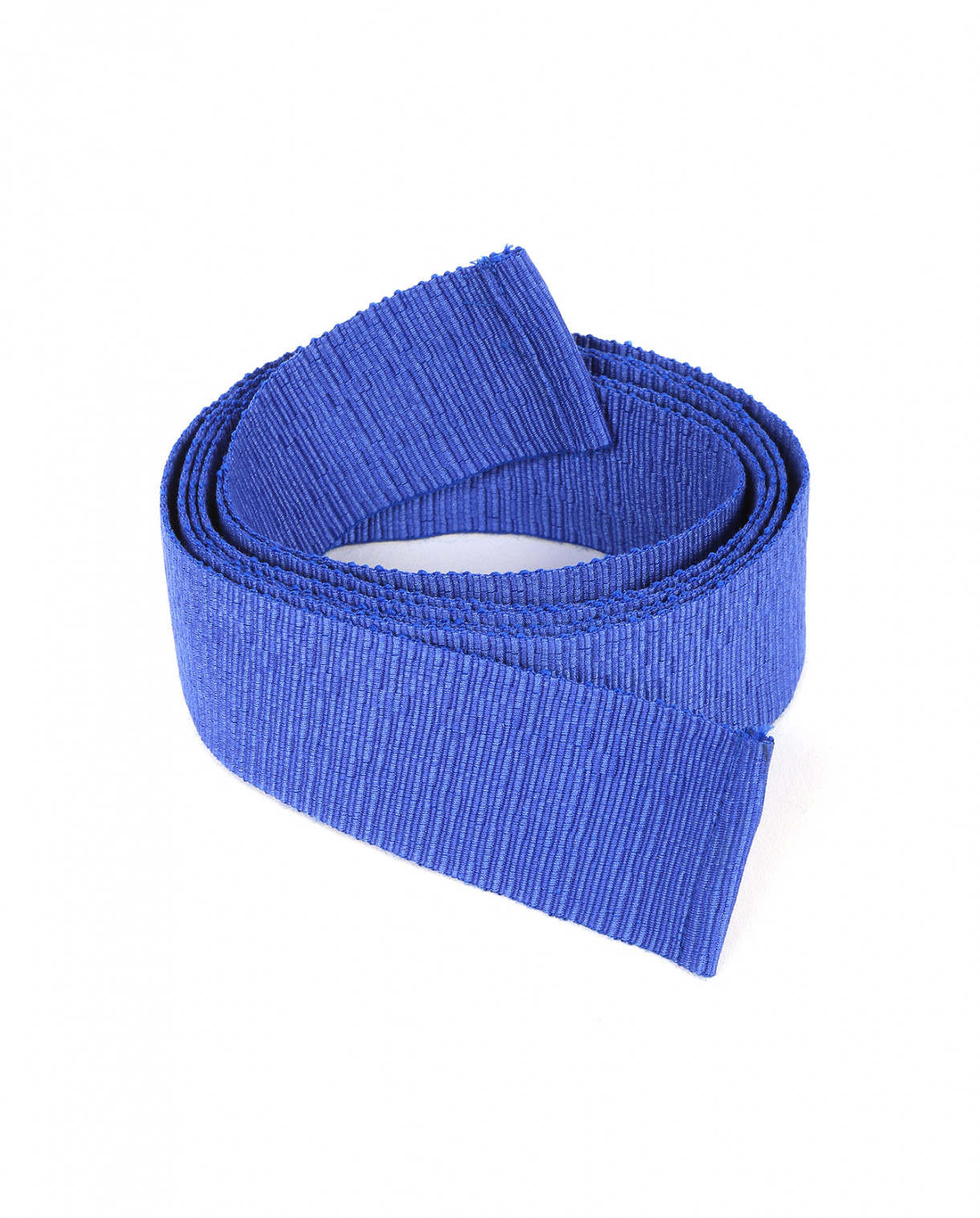 Пояс из фактурной ткани Chloé Stora  –  Общий вид  – Цвет:  Синий