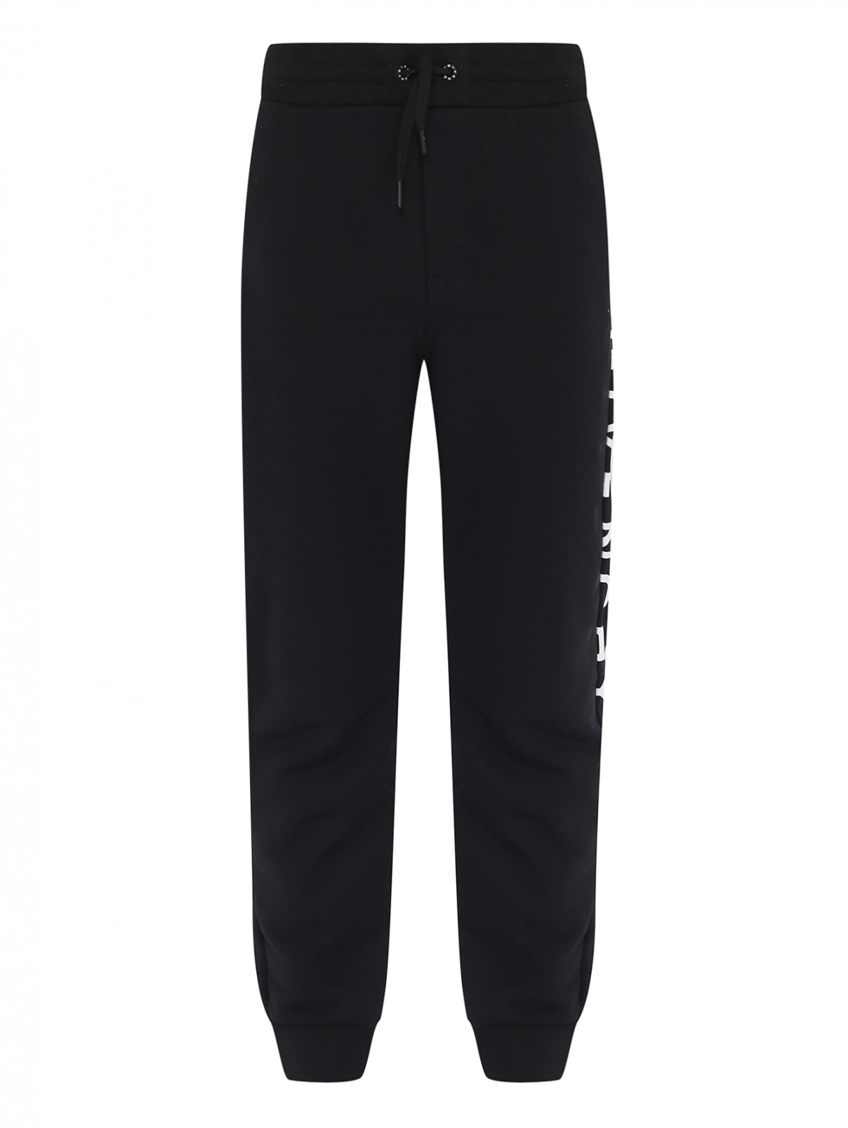 Трикотажные брюки с принтом Givenchy  –  Общий вид  – Цвет:  Черный