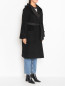 Пальто с капюшоном и поясом Marina Rinaldi  –  МодельВерхНиз