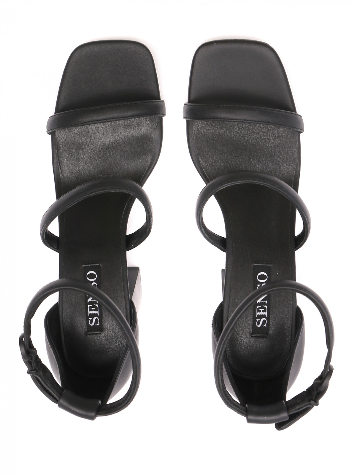 Босоножки из кожи на высоком каблуке Senso  –  Обтравка4  – Цвет:  Черный