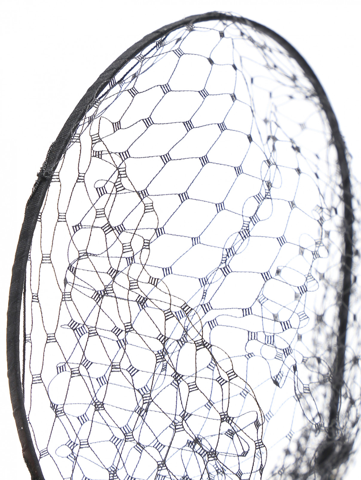 Ободок с вуалью из сетки Jennifer Behr  –  Деталь  – Цвет:  Черный