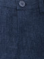 Однотонные брюки изо льна с карманами Il Gufo  –  Деталь1
