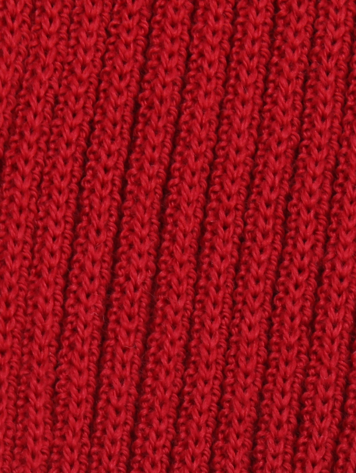 Водолазка ажурной вязки из шерсти MiMiSol  –  Деталь1  – Цвет:  Красный