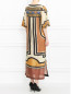 Платье свободного кроя из шелка с узором Alberta Ferretti  –  Модель Верх-Низ1