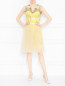 Платье из хлопка с узором Moschino  –  МодельОбщийВид