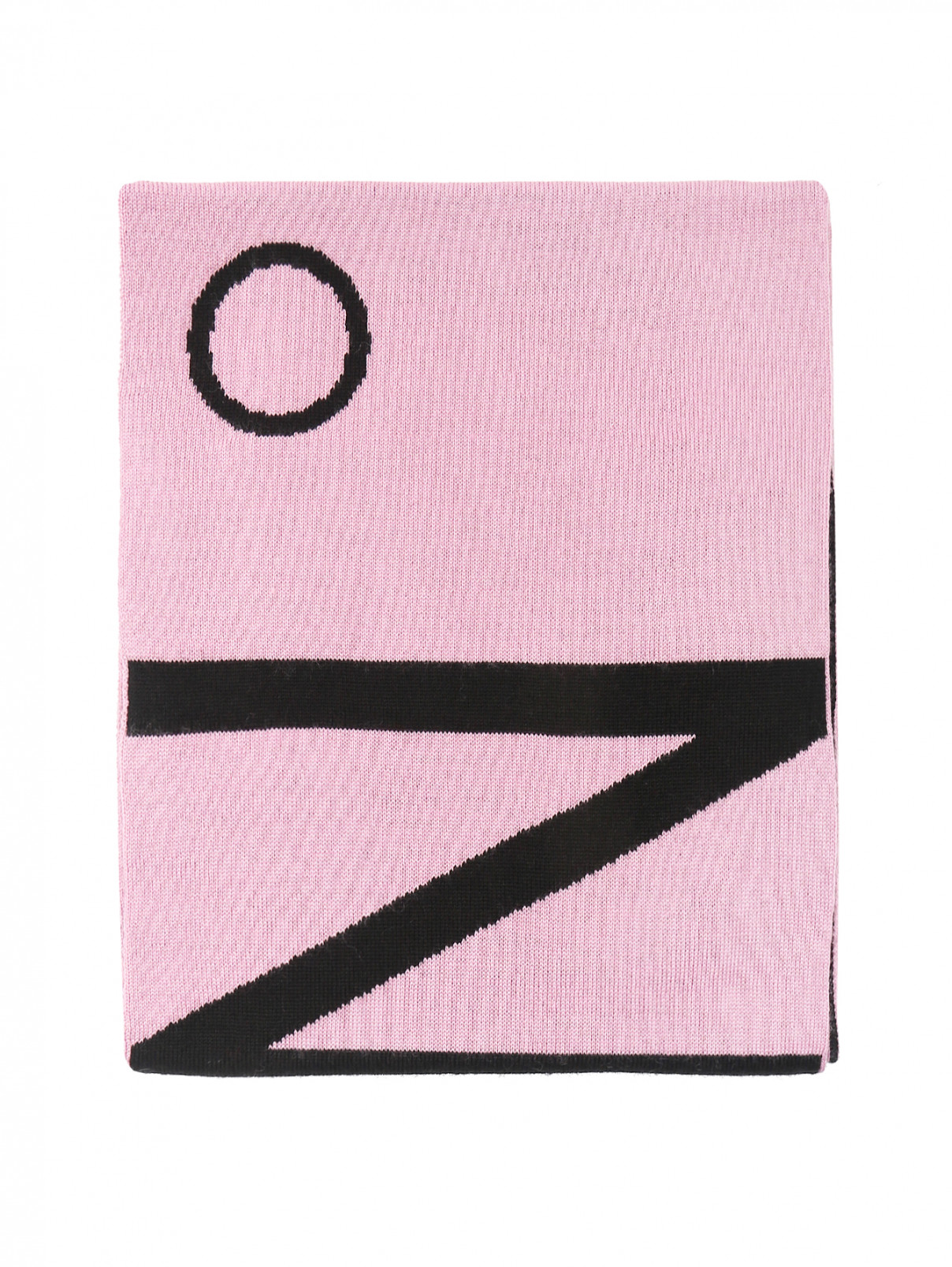 Двусторонний шарф с логотипом N21  –  Общий вид  – Цвет:  Узор