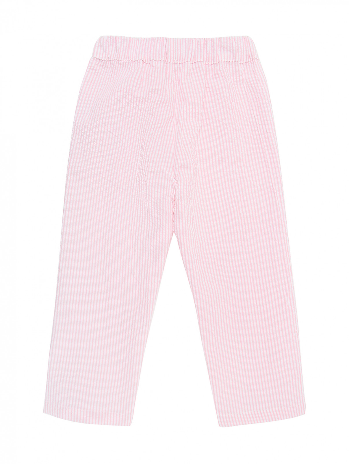 Хлопковые брюки с карманами Il Gufo  –  Обтравка1  – Цвет:  Узор