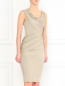 Трикотажное платье-футляр Donna Karan  –  Модель Верх-Низ