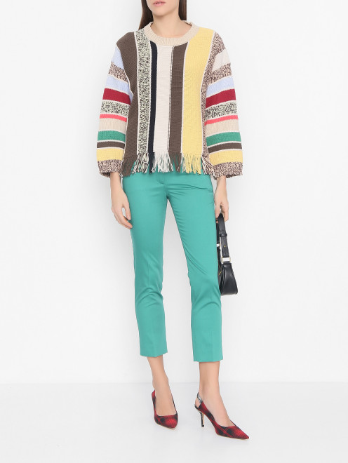 Джемпер с узором полоска Weekend Max Mara - МодельОбщийВид