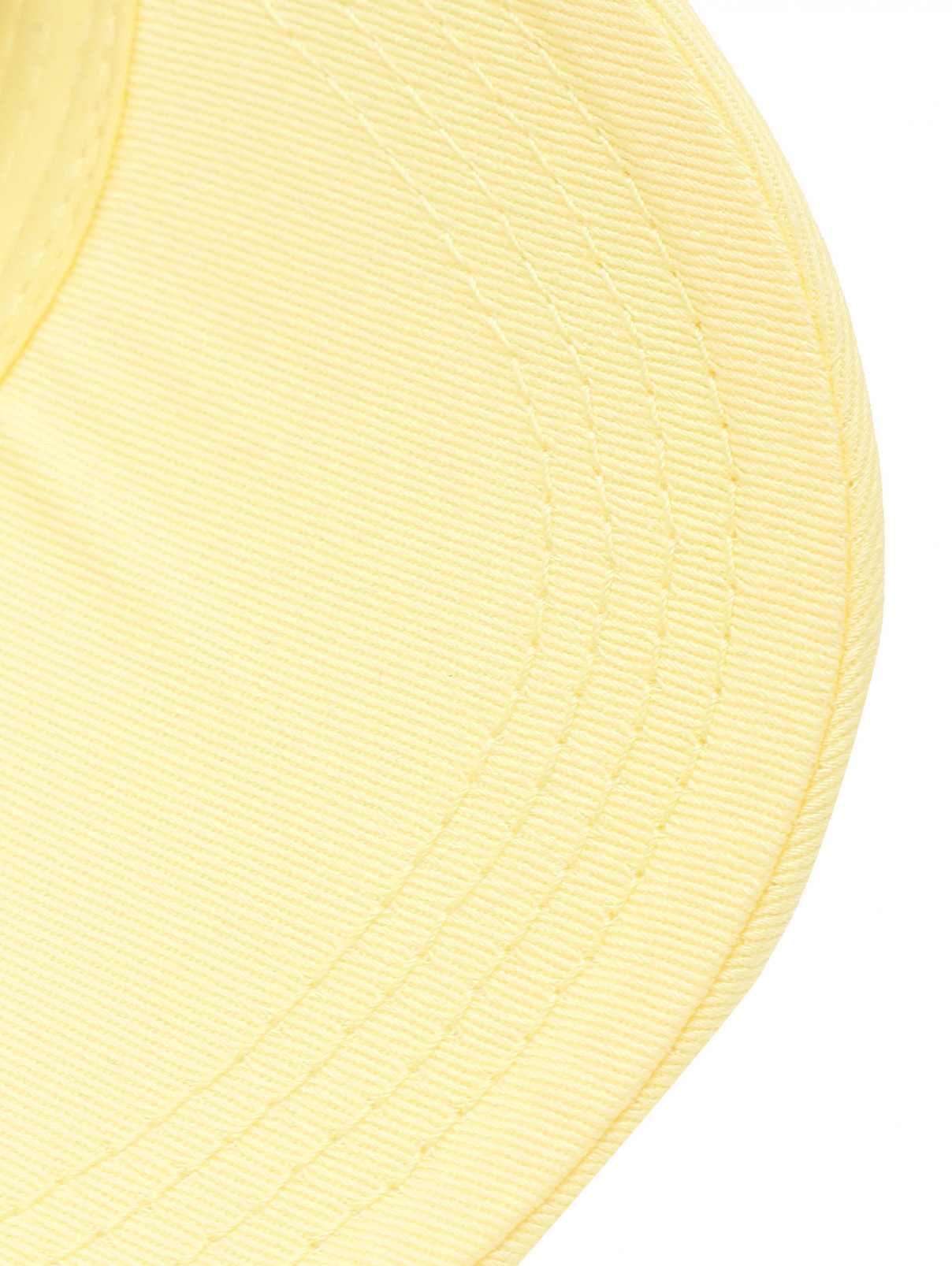Бейсболка с вышивкой из хлопка N21  –  Деталь1  – Цвет:  Желтый