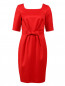 Платье-футляр из шерсти с декоративным бантом Moschino Boutique  –  Общий вид
