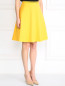Шерстяная юбка с принтом на поясе Moschino Couture  –  Модель Верх-Низ