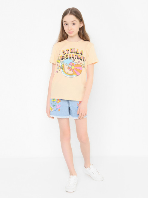 Футболка c короткими рукавами Stella McCartney kids - МодельОбщийВид