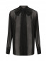 Полупрозрачная блуза с поясом Sportmax  –  Общий вид