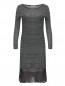 Трикотажное платье-мини с контрастной отделкой Rich&Royal  –  Общий вид