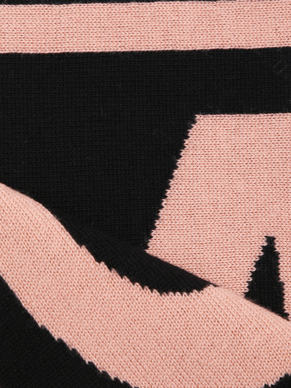 Двусторонний шарф из шерсти Moncler  –  Деталь1  – Цвет:  Розовый