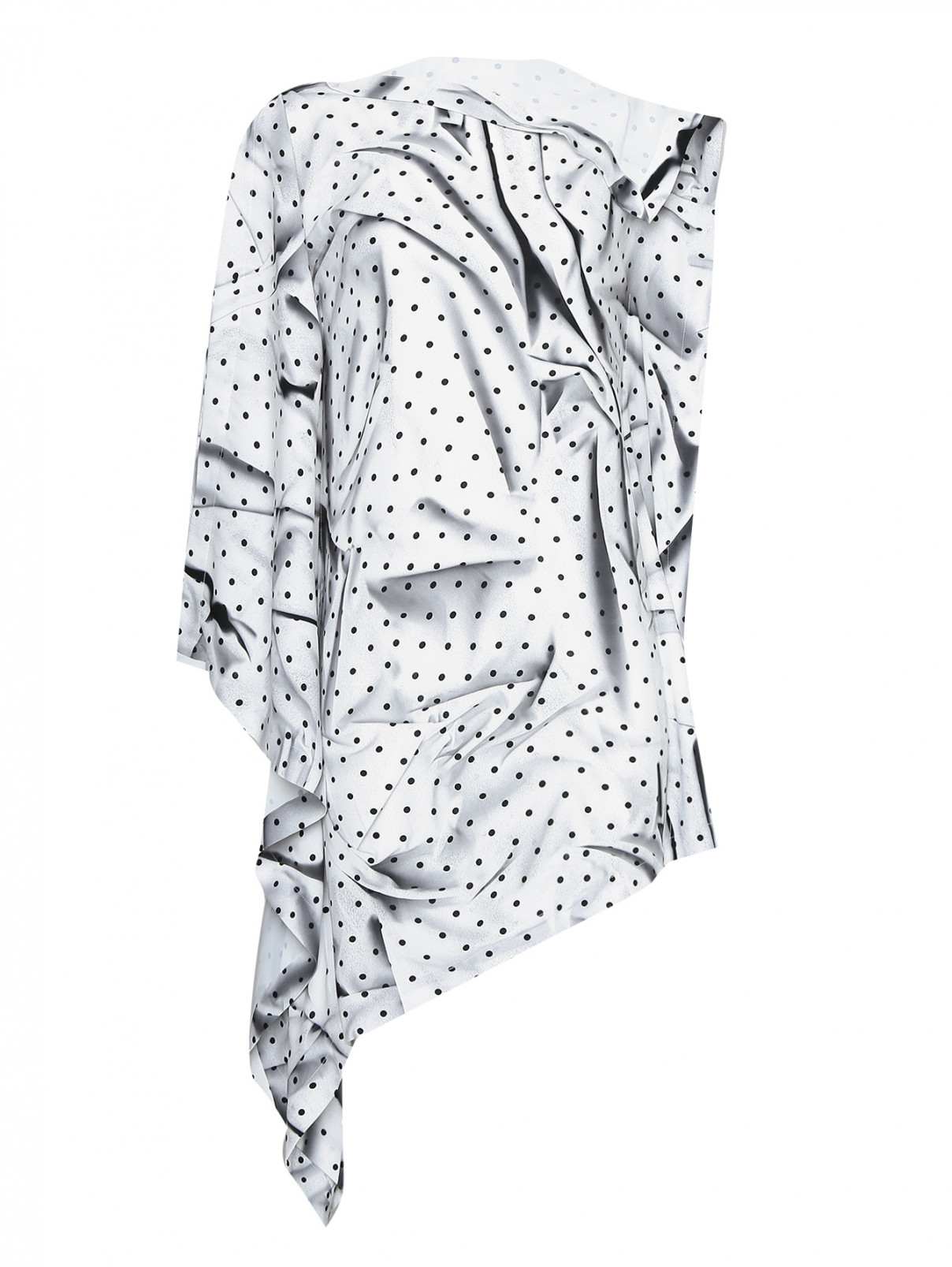 Платье свободного кроя MM6  –  Общий вид  – Цвет:  Серый