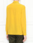 Блуза из шелка с контрастной отстрочкой Moschino Boutique  –  МодельВерхНиз1