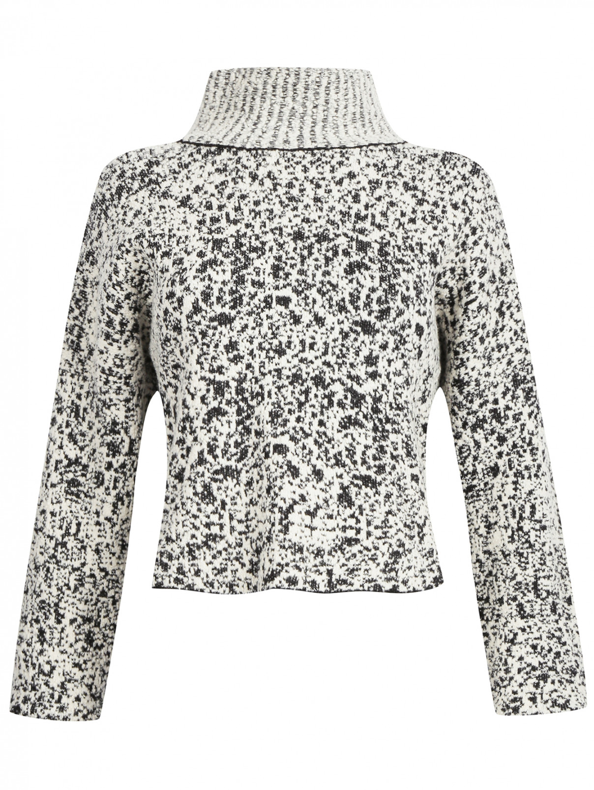 Укороченный свитер из смешанной шерсти Jean Paul Gaultier  –  Общий вид  – Цвет:  Мультиколор