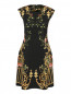 Платье-футляр из хлопка с цветочным узором Alberta Ferretti  –  Общий вид