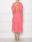 Платье-миди из шелка с декоративной отделкой Alberta Ferretti  –  МодельВерхНиз1