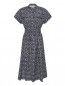 Хлопковое платье рубашка с цветочным принтом Paul Smith  –  Общий вид