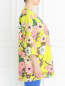 Жакет из хлопка и льна  с цветочным принтом Voyage by Marina Rinaldi  –  Модель Верх-Низ2