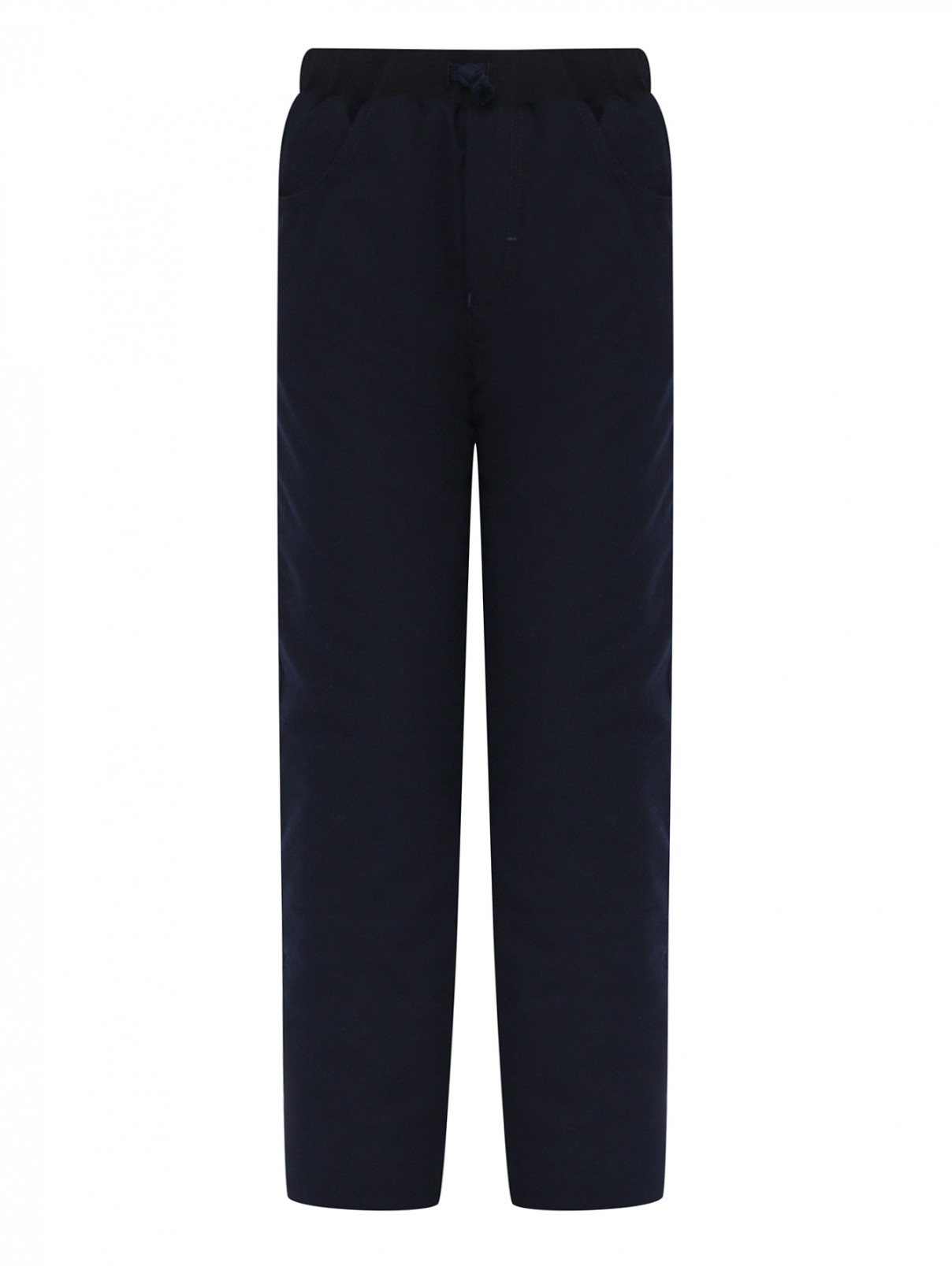 Утепленные брюки с карманами Il Gufo  –  Общий вид  – Цвет:  Синий