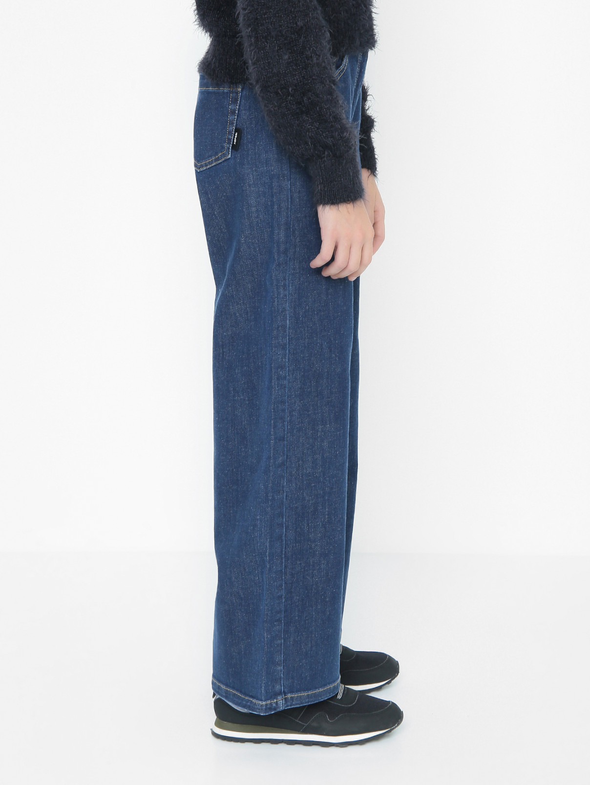 Широкие однотонные джинсы Aspesi  –  МодельВерхНиз2  – Цвет:  Синий