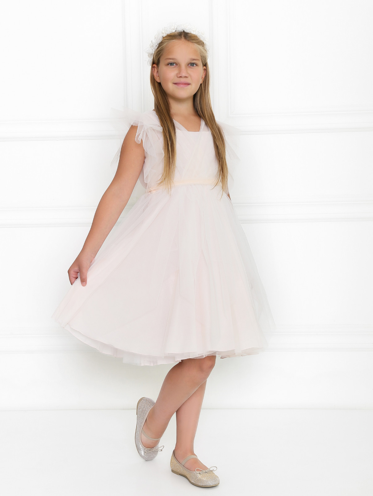 Платье с пышной юбкой Aletta Couture  –  МодельОбщийВид  – Цвет:  Розовый