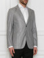 Пиджак однобортный с накладными карманами Belvest  –  МодельВерхНиз